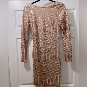 Rose Gold Sequin Dress